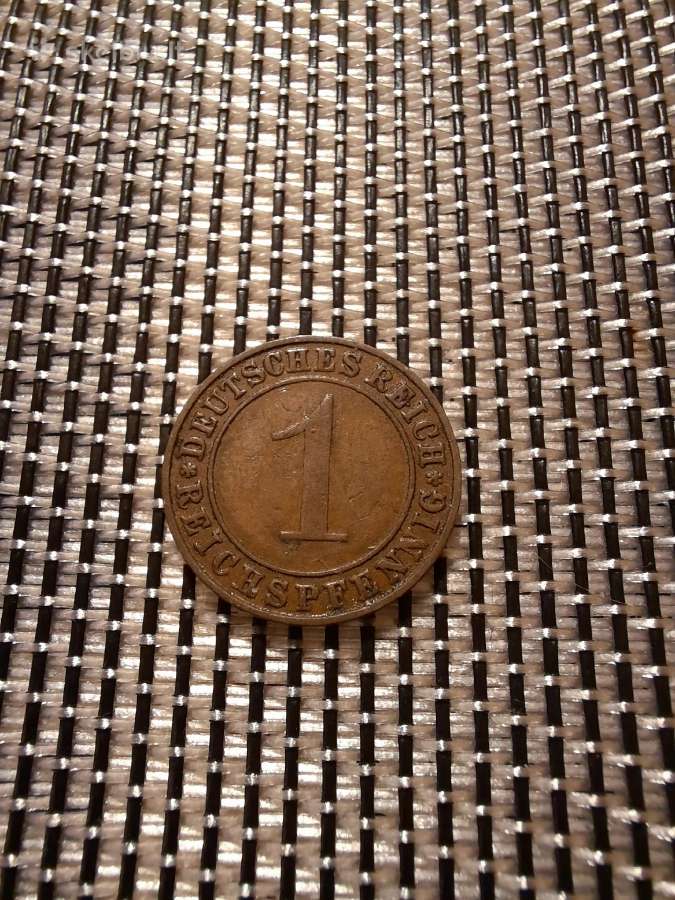 1 pfennig 1934 F - Vokietija