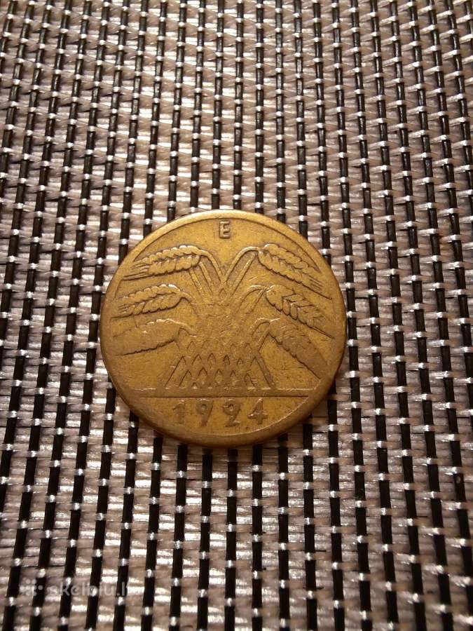 10 pfennig 1924 E - Vokietija - nuotraukos Nr. 2