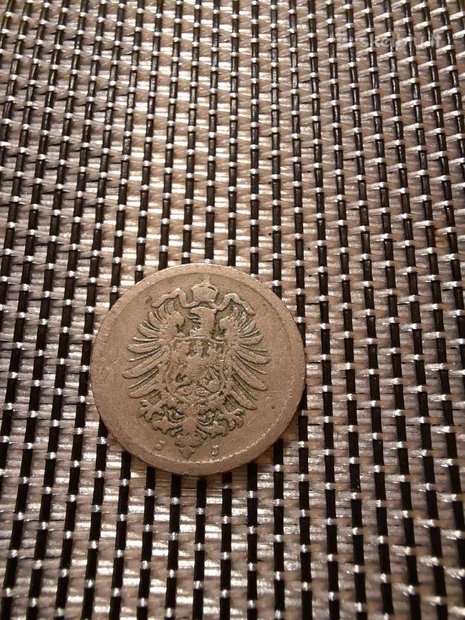5 pfennig 1875 J - Vokietija - nuotraukos Nr. 2