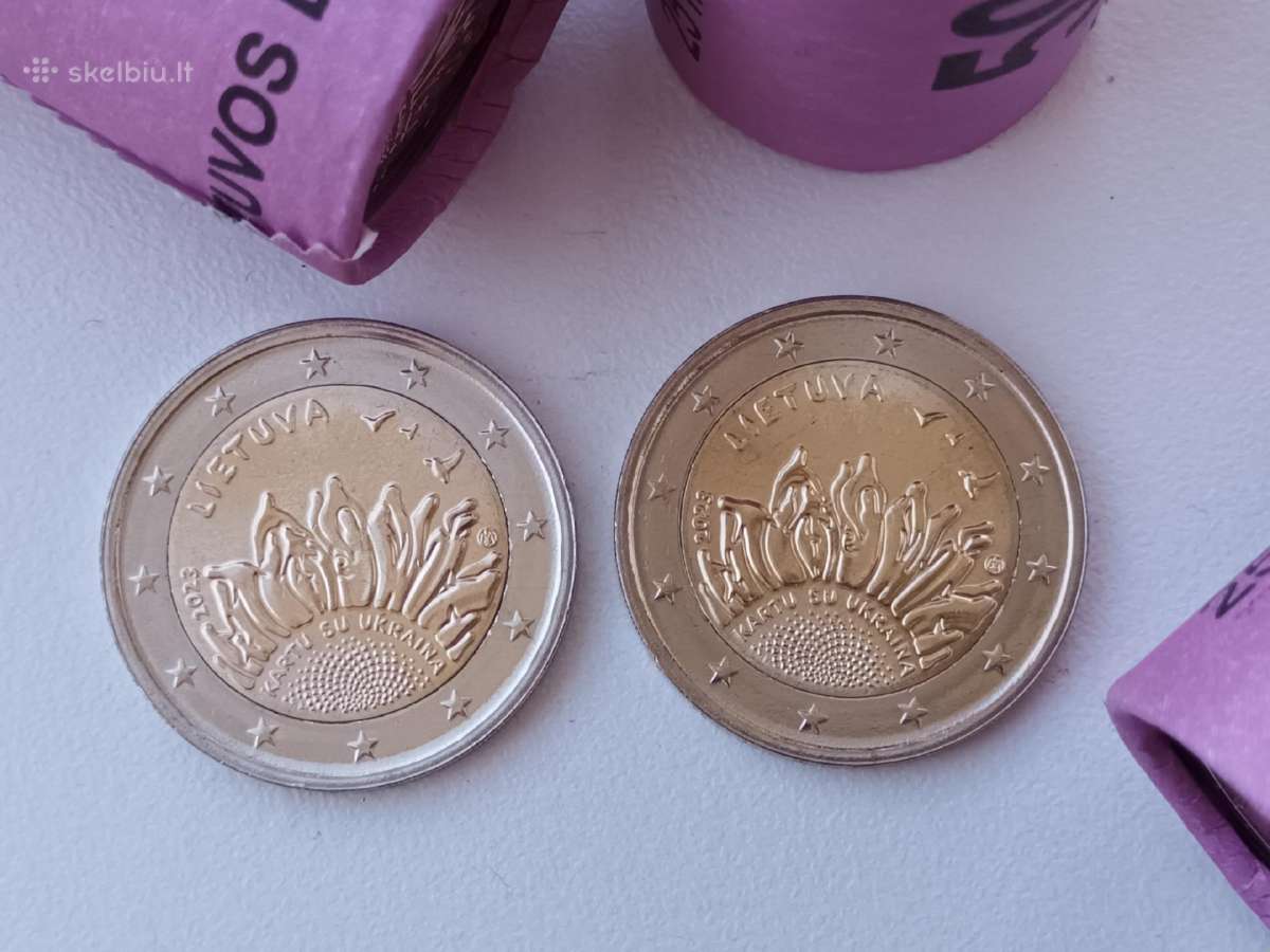 2 euro - Lb 2023 moneta kartu su ukraina - Lietuva