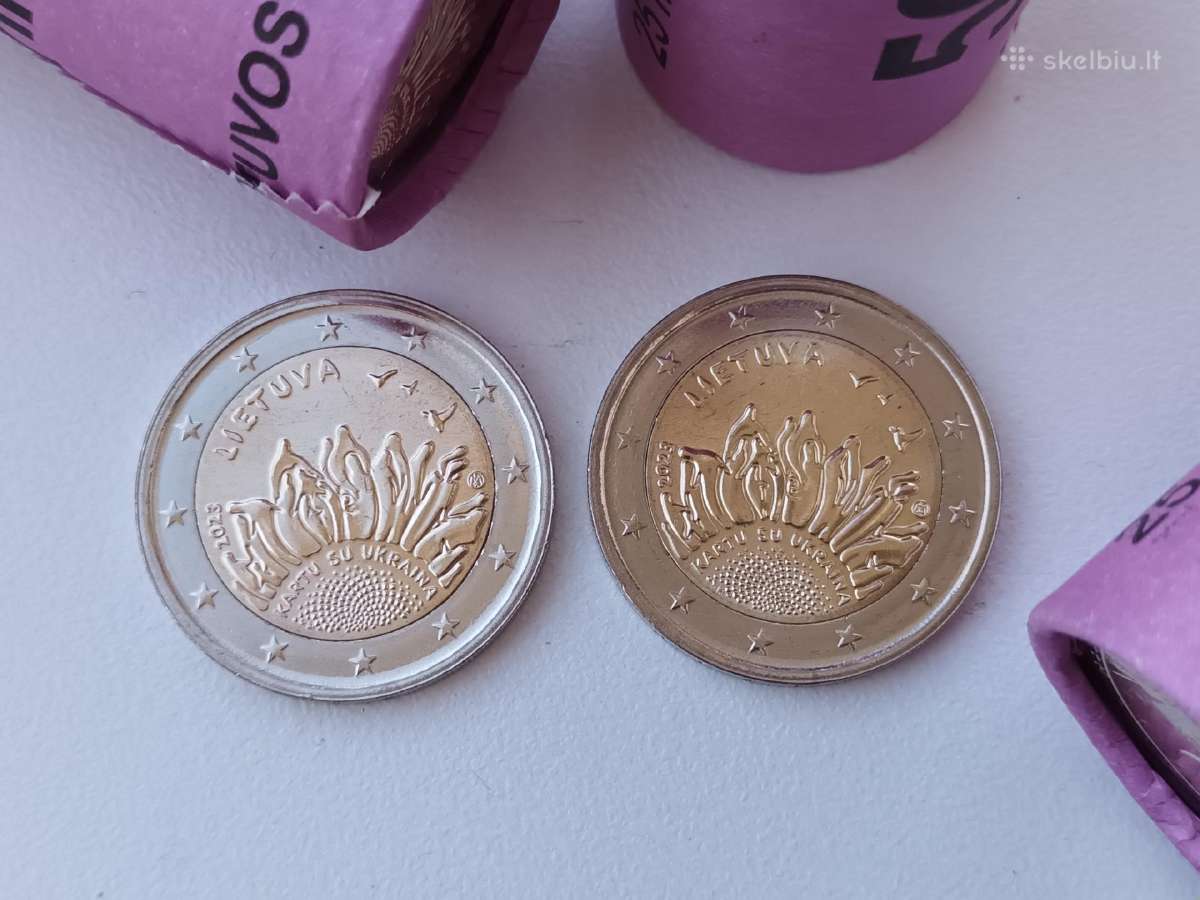 2 euro - Lb 2023 moneta kartu su ukraina - Lietuva - nuotraukos Nr. 2