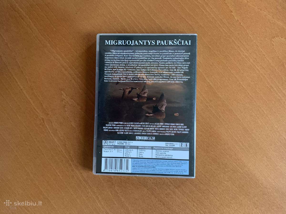 Dvd filmas - Migruojantys Pauksčiai - nuotraukos Nr. 2