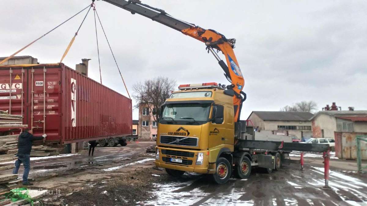 Fiskaras krovinių pervežimas kranas tralas 17m - nuotraukos Nr. 22