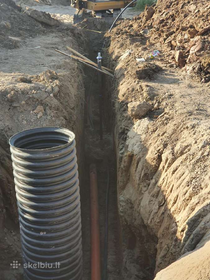 Lauko ir lietaus komunikacijos,drenažas,vandentiek - nuotraukos Nr. 7