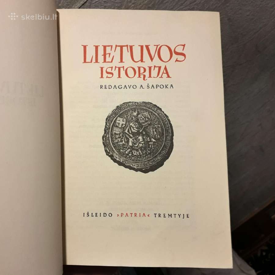 A. Šapoka "Lietuvos istorija" JAV "Patria" 1950 m. - nuotraukos Nr. 2