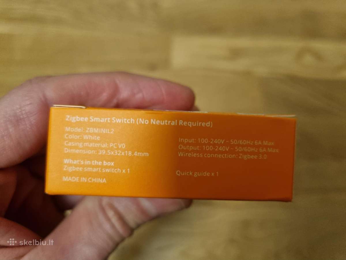 Sonoff Zbminil2 Zigbee jungiklis be neutralo - nuotraukos Nr. 2