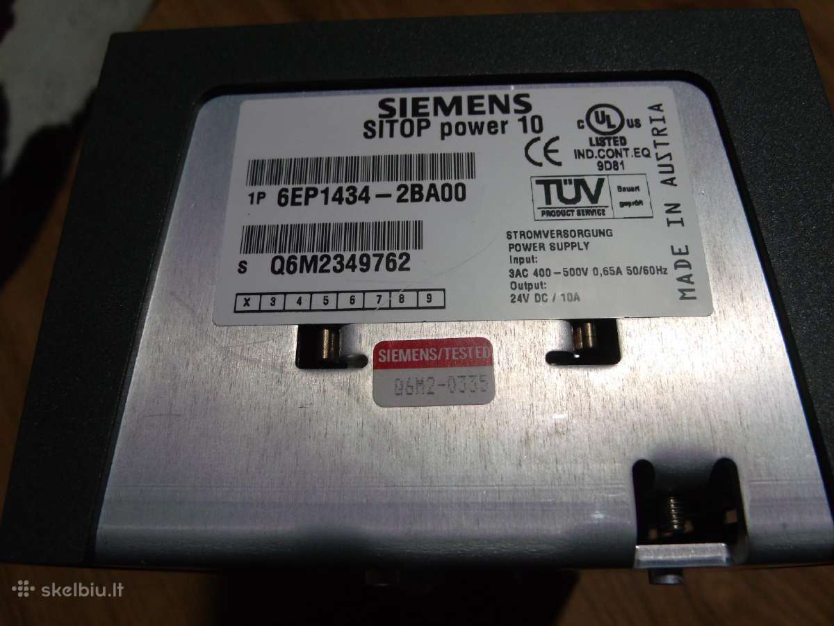Maitinimo šaltinis 24v, Siemens Sitop power10 - nuotraukos Nr. 3