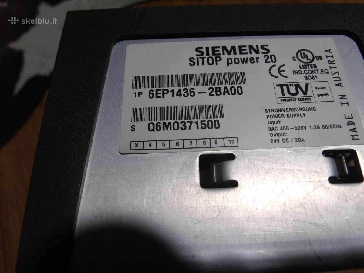 Maitinimo šaltinis Siemens Sitop power 20 - nuotraukos Nr. 2