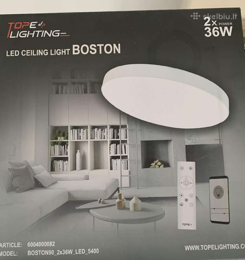 Lubinis Baltas LED Šviestuvas "Boston" 2x36w
