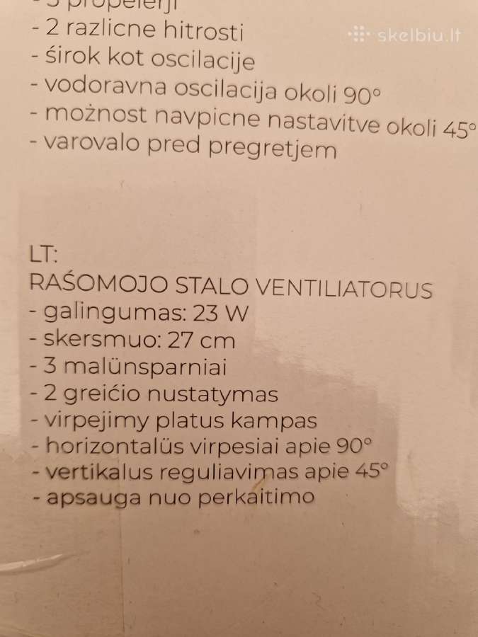 Ventiliatorius Ravanson Wt-1023 - nuotraukos Nr. 2
