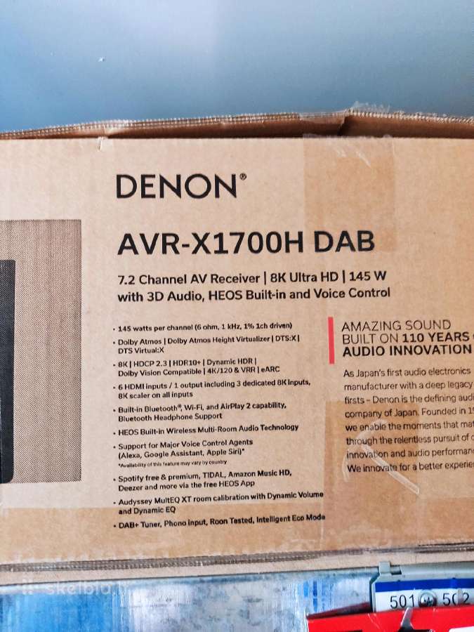 Stiprintuvas Denon Avr-c1700h Dab - nuotraukos Nr. 2