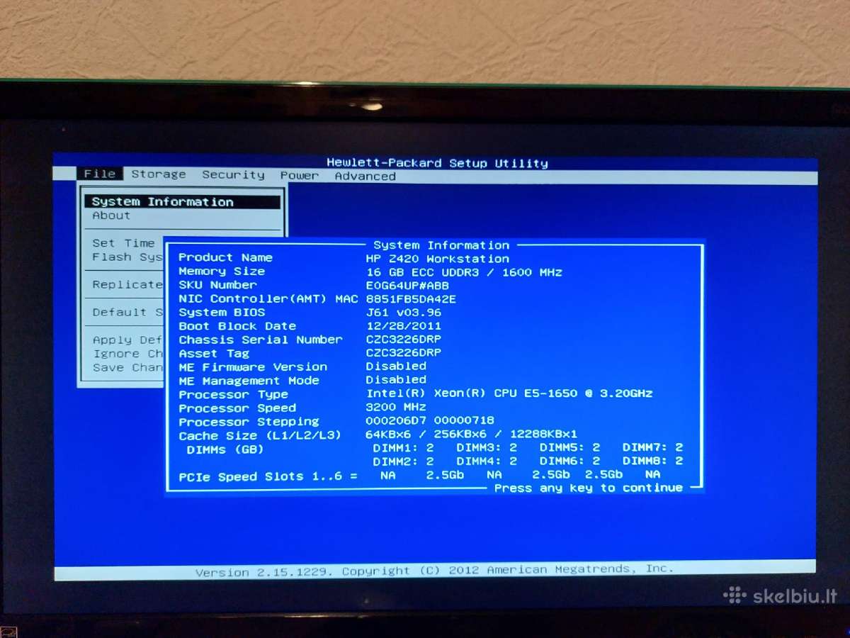 Pc Darbui/žaidimams E5-1650 3.2ghz - nuotraukos Nr. 4