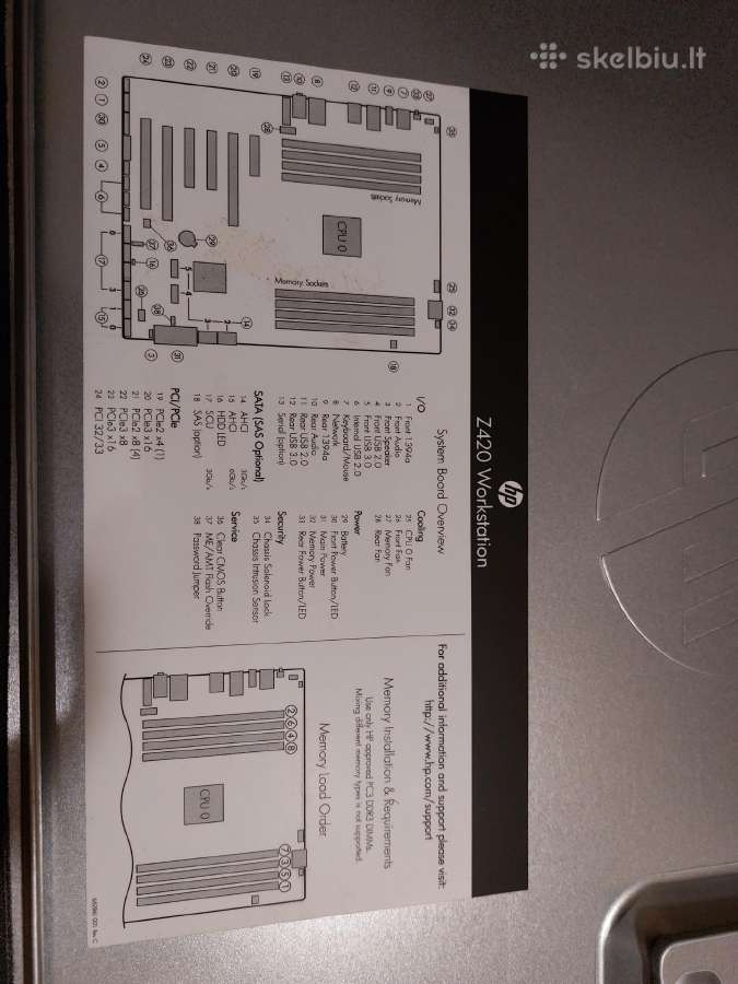 Pc Darbui/žaidimams E5-1650 3.2ghz - nuotraukos Nr. 5