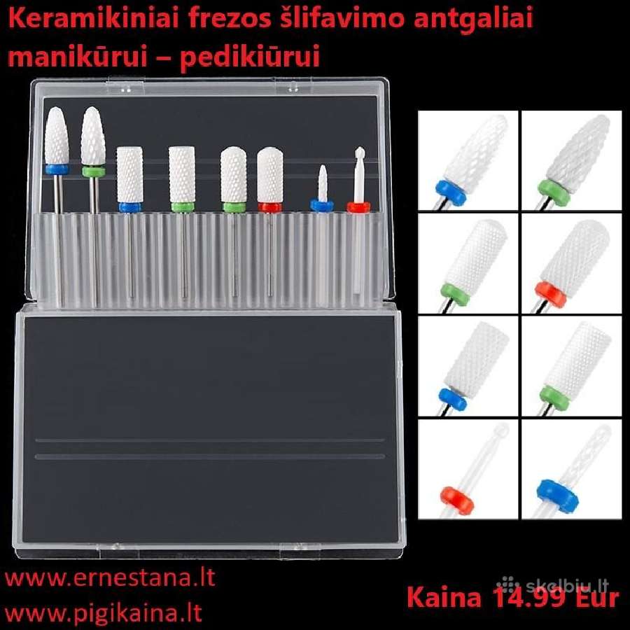 Dildės/frezos/priemonės Manikiūrui-pedikiūrui - nuotraukos Nr. 2