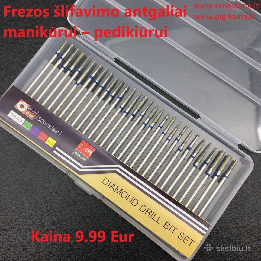 Dildės/frezos/priemonės Manikiūrui-pedikiūrui - nuotraukos Nr. 26