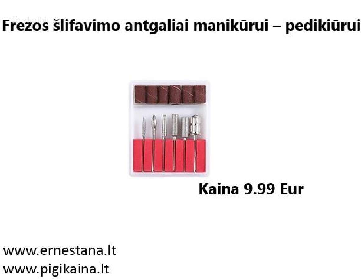 Dildės/frezos/priemonės Manikiūrui-pedikiūrui - nuotraukos Nr. 30