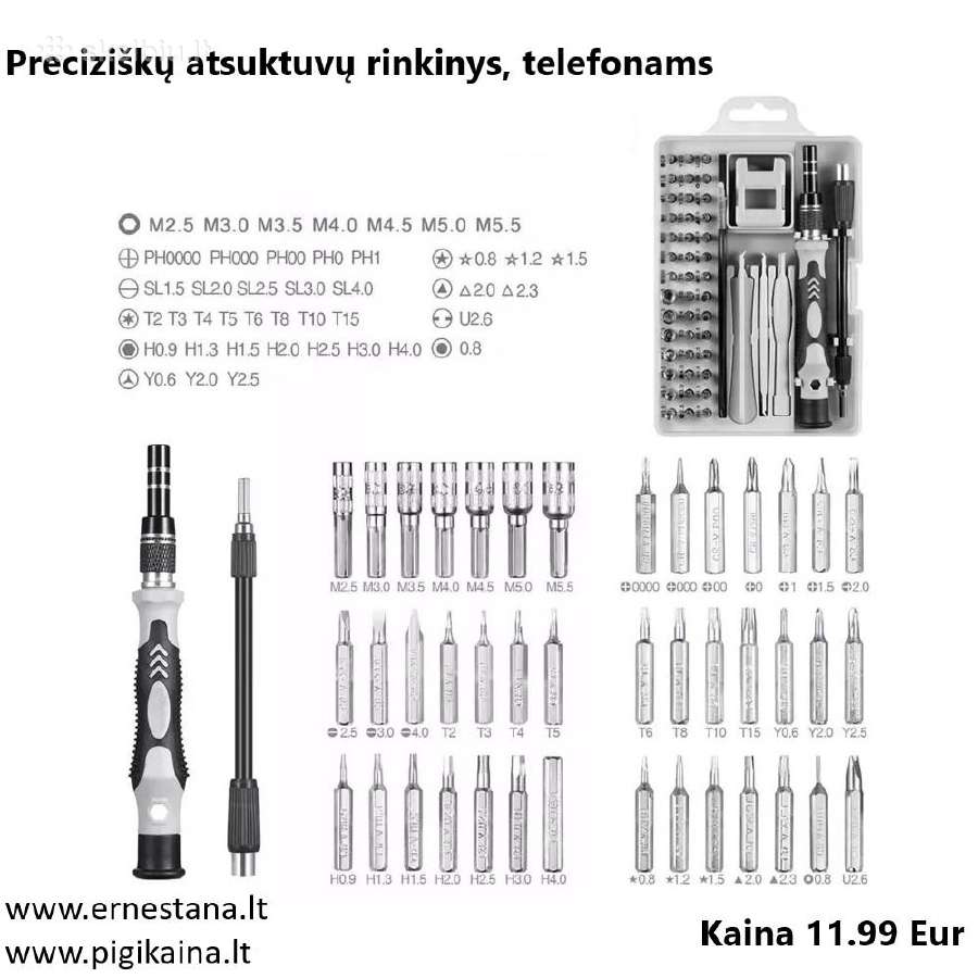 Įrankiai / Atsuktuvų Rinkiniai / Graveriai - nuotraukos Nr. 18