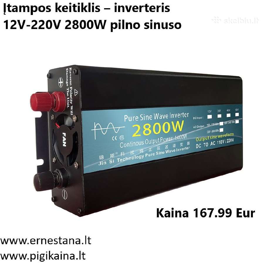 Inverteriai 12/24v- 220v / Maitinimo Šaltiniai - nuotraukos Nr. 4