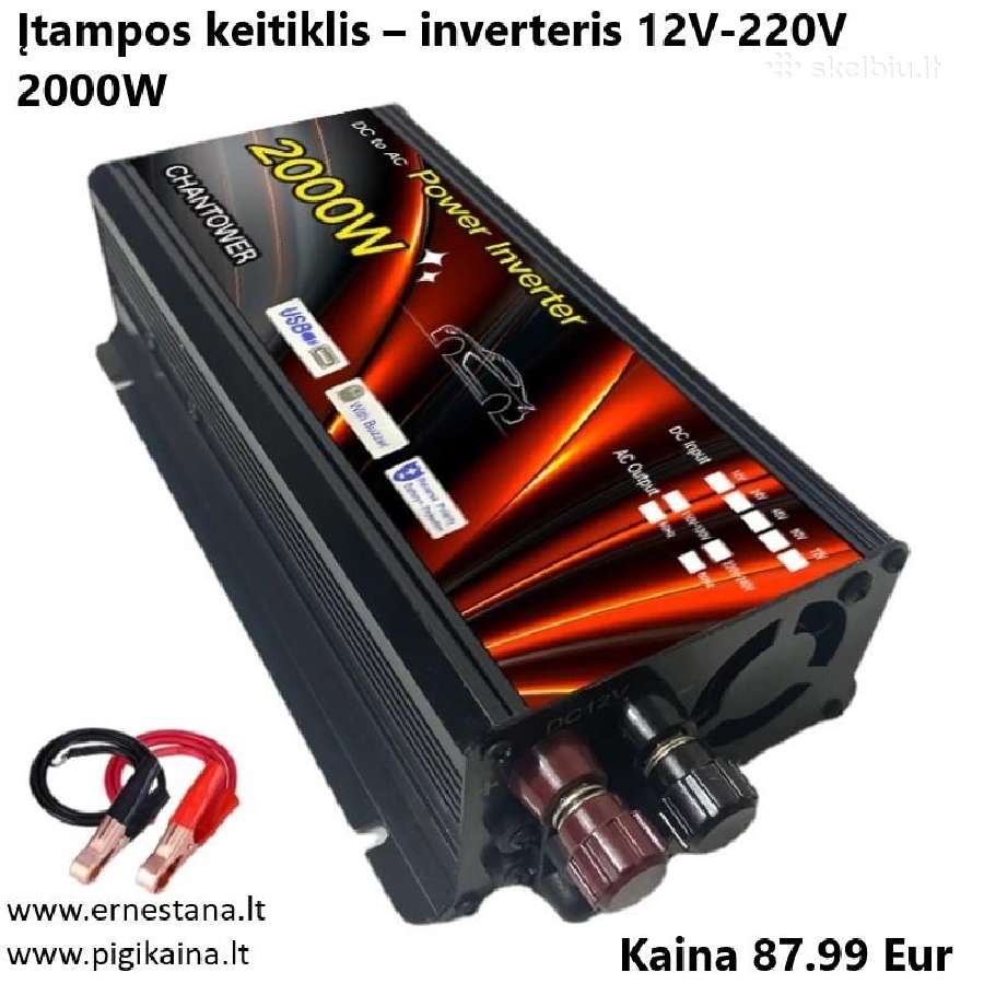 Inverteriai 12/24v- 220v / Maitinimo Šaltiniai - nuotraukos Nr. 6