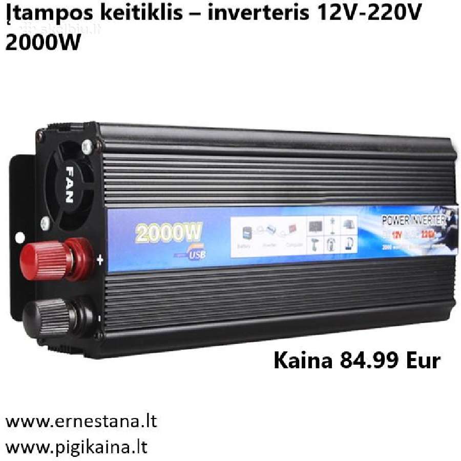 Inverteriai 12/24v- 220v / Maitinimo Šaltiniai - nuotraukos Nr. 7