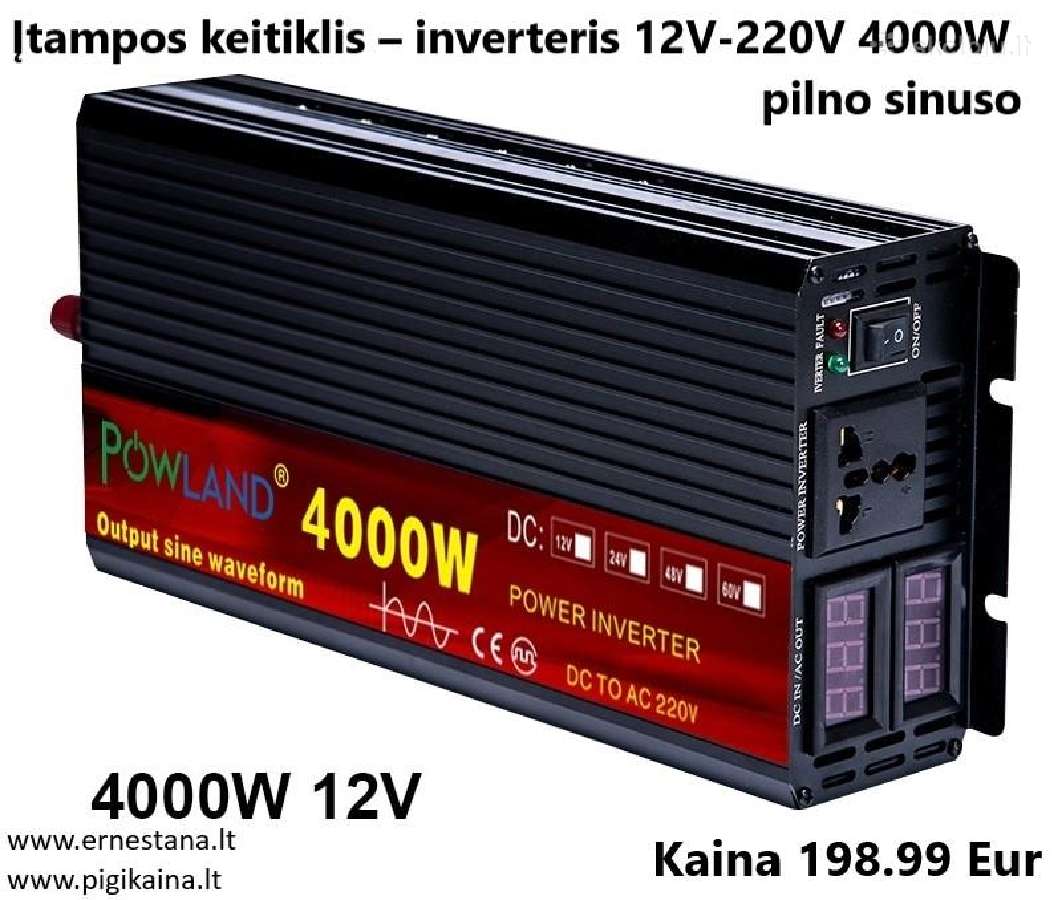 Inverteriai 12/24v- 220v / Maitinimo Šaltiniai - nuotraukos Nr. 11