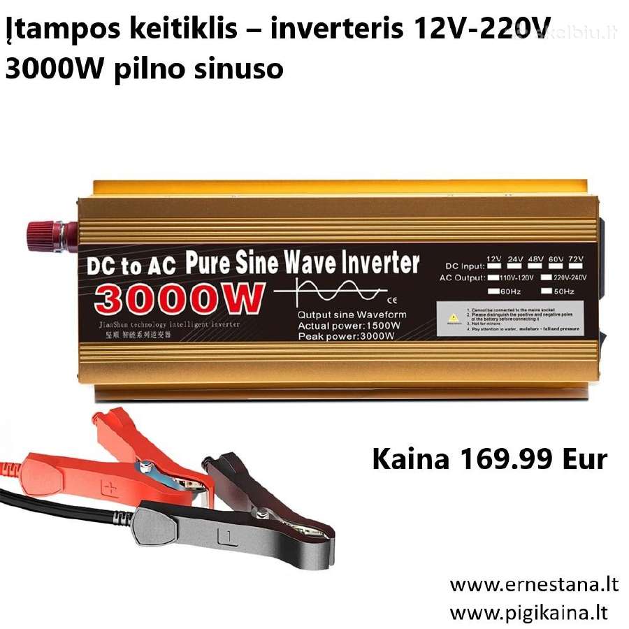 Inverteriai 12/24v- 220v / Maitinimo Šaltiniai - nuotraukos Nr. 15