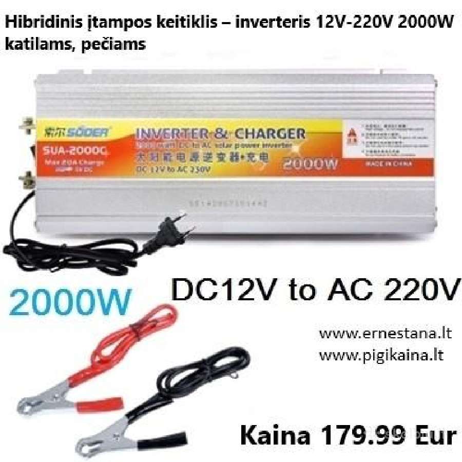 Inverteriai 12/24v- 220v / Maitinimo Šaltiniai - nuotraukos Nr. 16