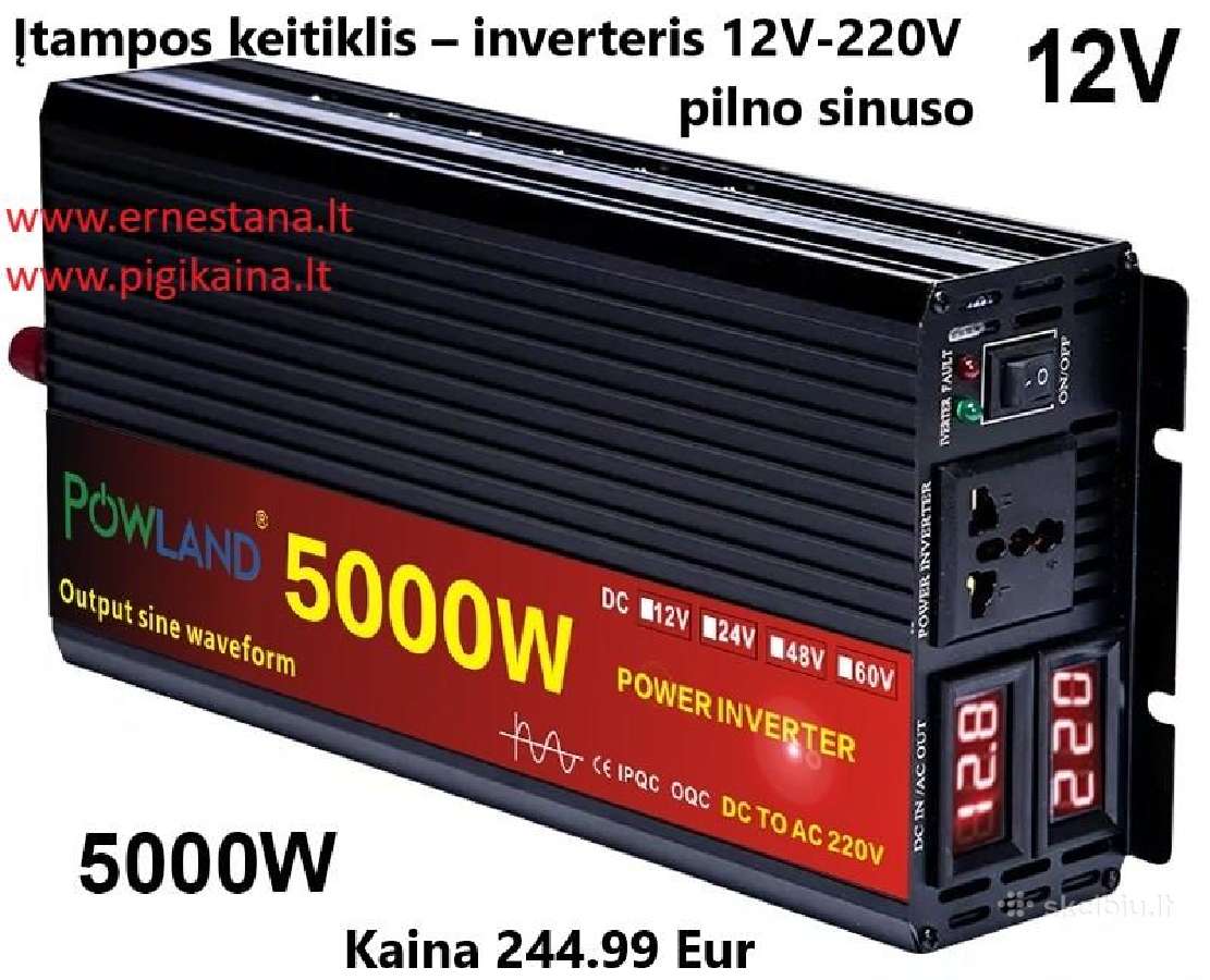 Inverteriai 12/24v- 220v / Maitinimo Šaltiniai - nuotraukos Nr. 24