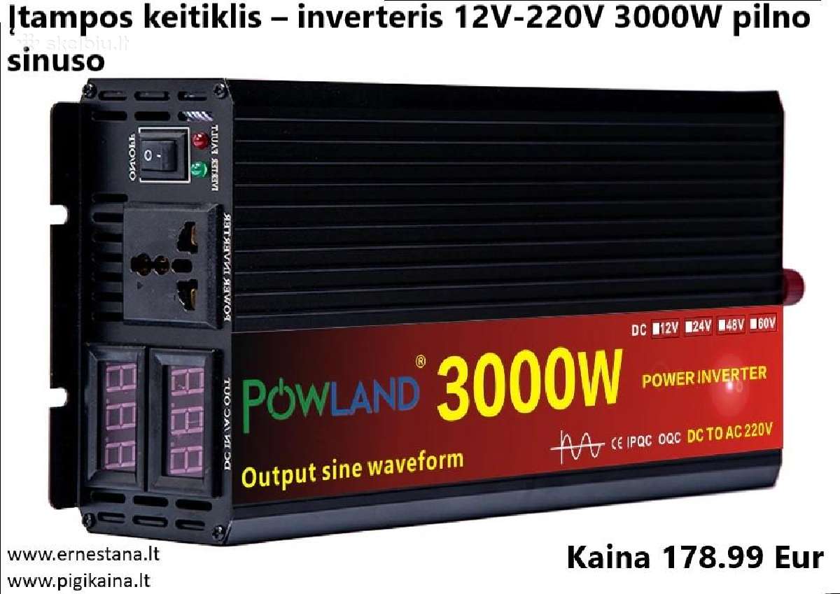 Inverteriai 12/24v- 220v / Maitinimo Šaltiniai - nuotraukos Nr. 32