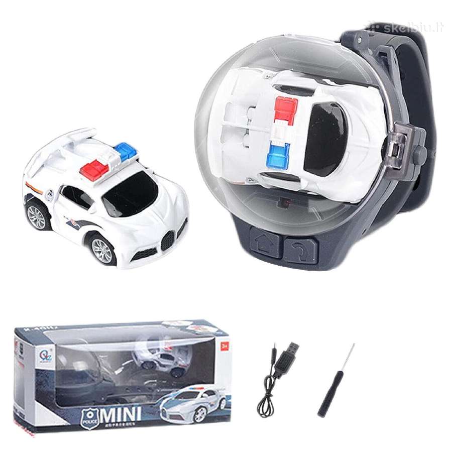 Laikrodis su įmontuotu nuimamu mini Rc automobiliu - nuotraukos Nr. 4