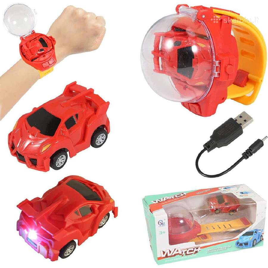 Laikrodis su įmontuotu nuimamu mini Rc automobiliu - nuotraukos Nr. 5