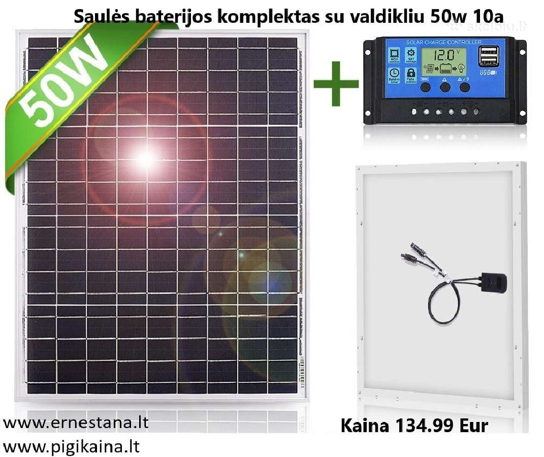 Saulės Baterijos Ir Vėjo Jėgainės - nuotraukos Nr. 3