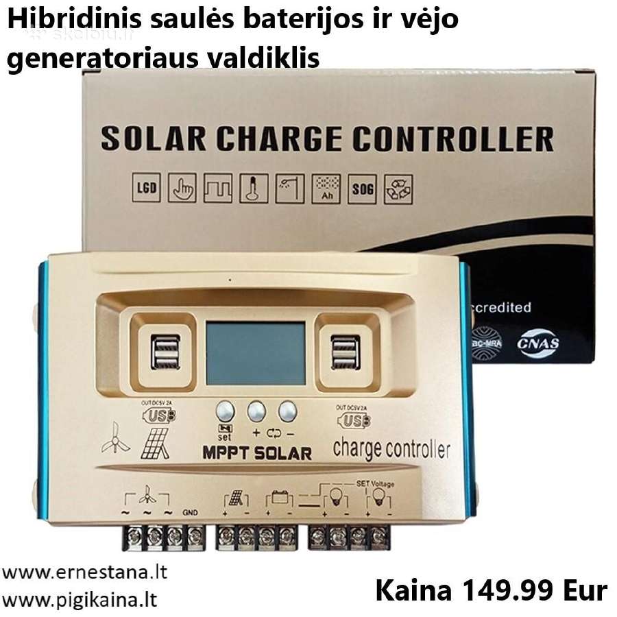 Saulės Baterijos Ir Vėjo Jėgainės - nuotraukos Nr. 5