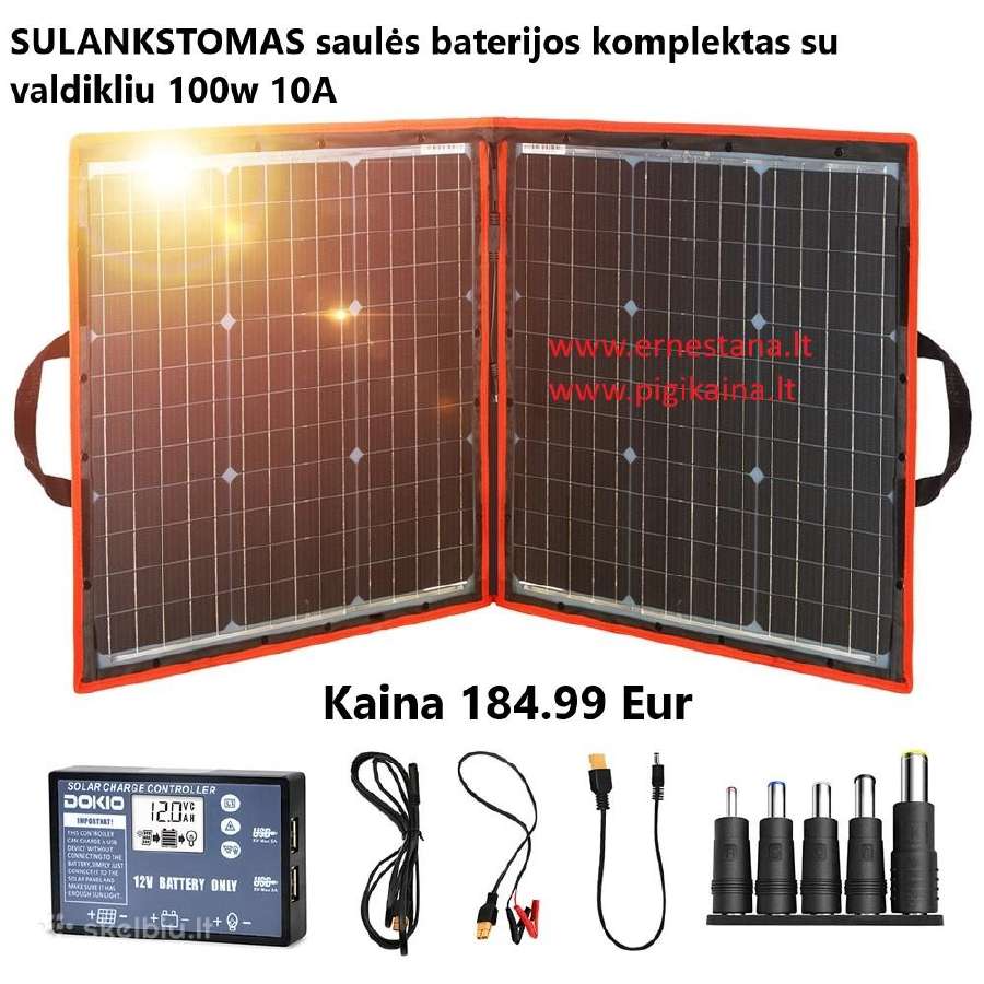 Saulės Baterijos Ir Vėjo Jėgainės - nuotraukos Nr. 9