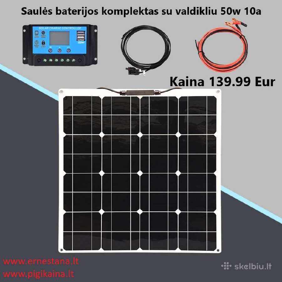 Saulės Baterijos Ir Vėjo Jėgainės - nuotraukos Nr. 13