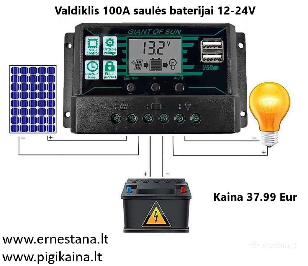 Saulės Baterijos Ir Vėjo Jėgainės - nuotraukos Nr. 16