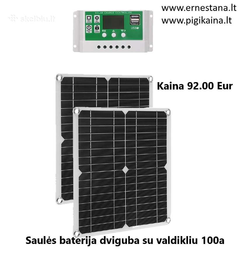 Saulės Baterijos Ir Vėjo Jėgainės - nuotraukos Nr. 25