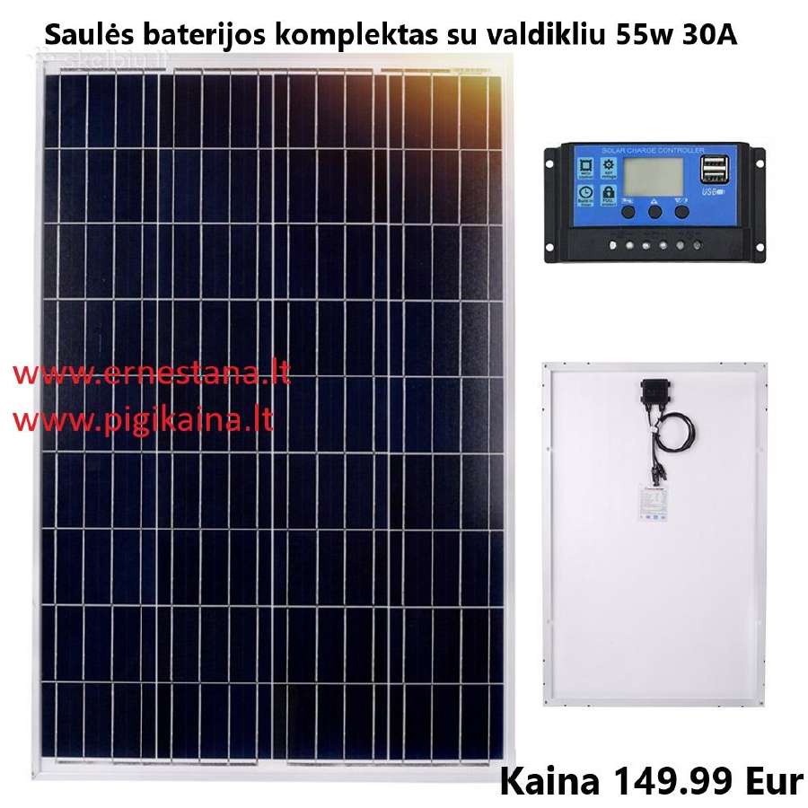 Saulės Baterijos Ir Vėjo Jėgainės - nuotraukos Nr. 30