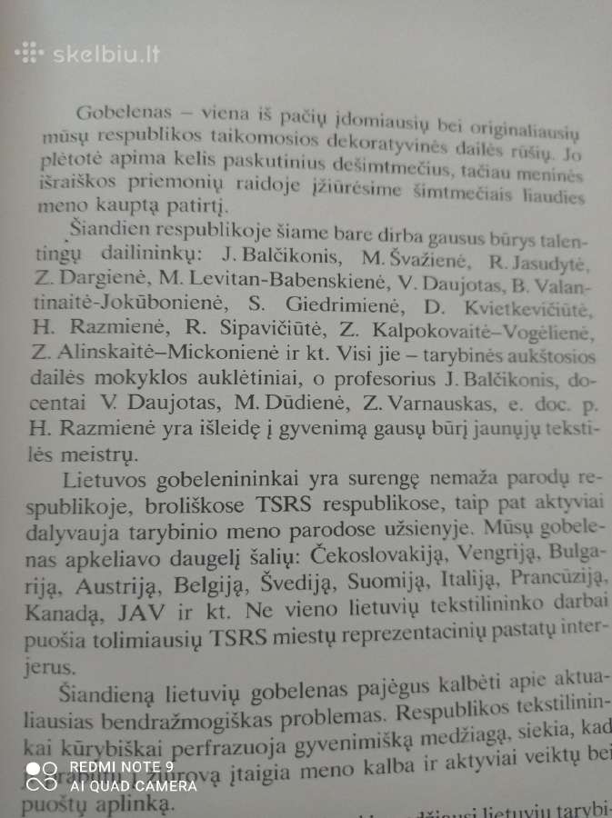 Lietuvos gobelenas albumas ( puiki dovana ) - nuotraukos Nr. 2