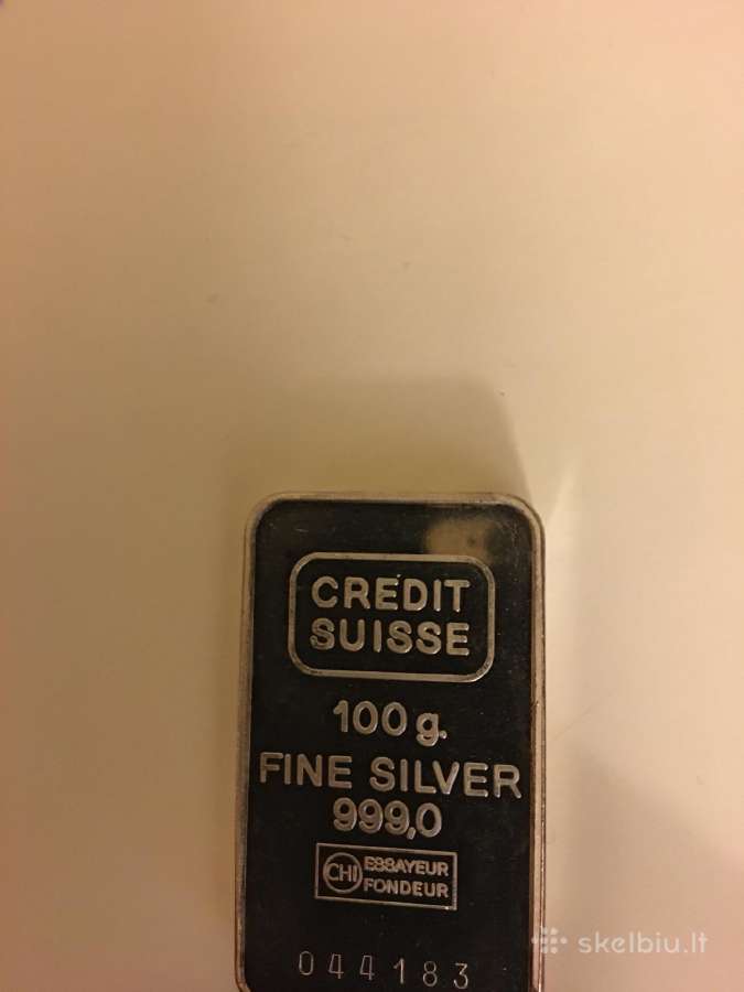 Credit Suisse 100g investicinis sidabras