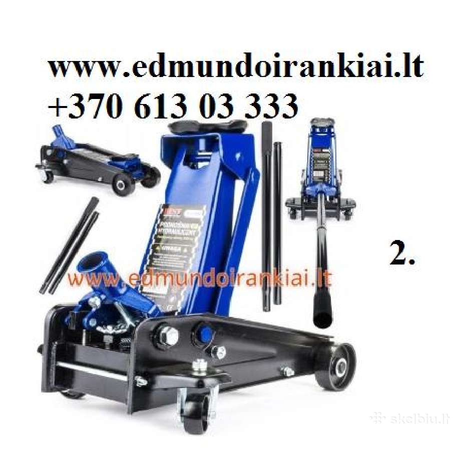 Domkratas hidraulinis su ratukais 2,5 ton, 3 ton - nuotraukos Nr. 2