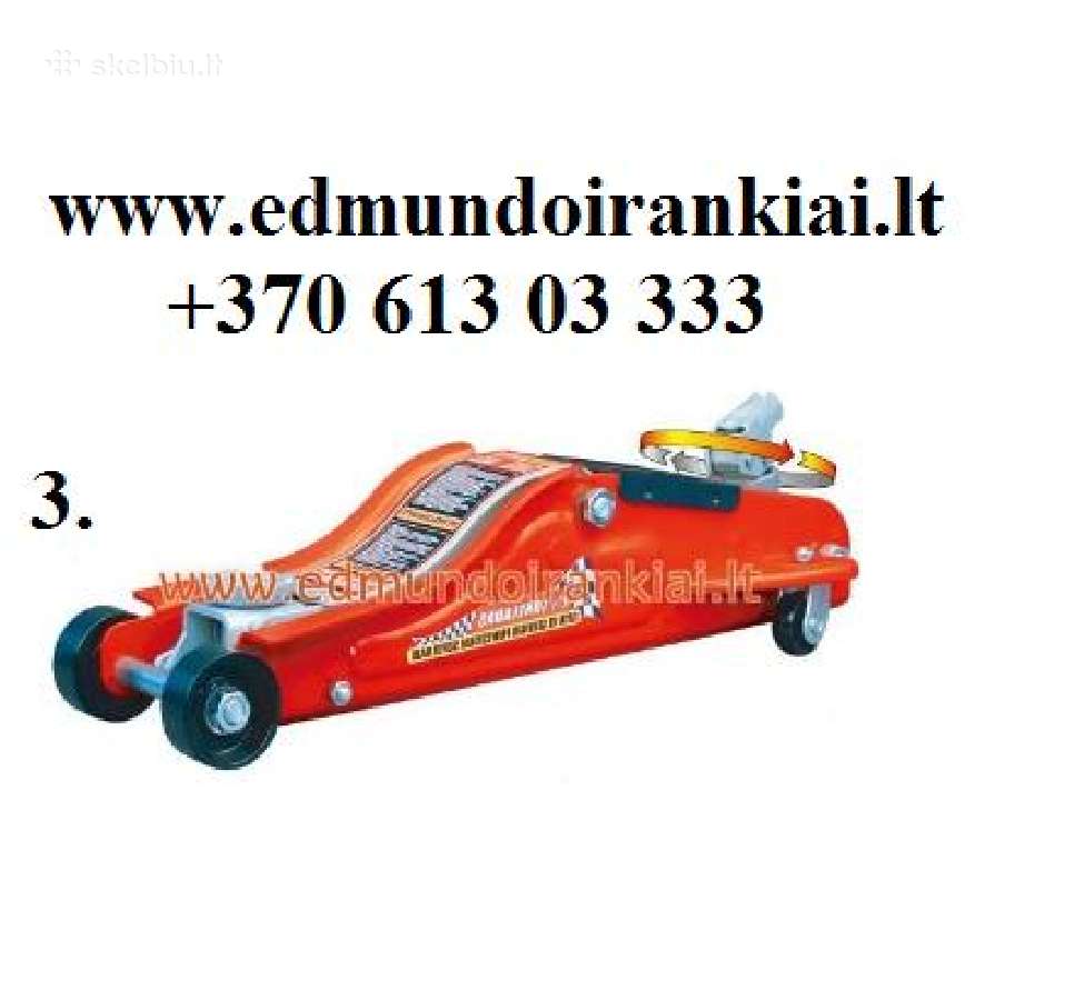 Domkratas hidraulinis su ratukais 2,5 ton, 3 ton - nuotraukos Nr. 3