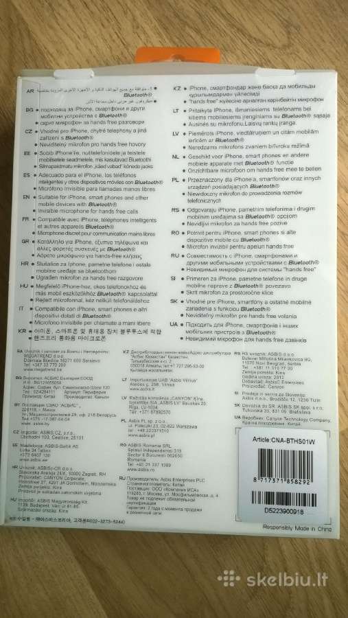 Bluetooth Canyon ausinės - nuotraukos Nr. 2