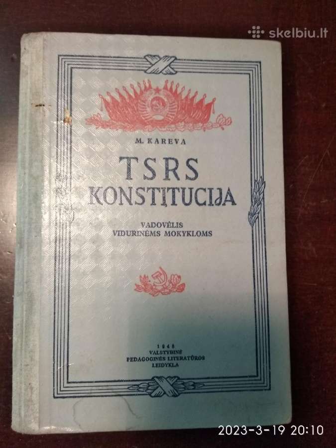 Knyga "TSRS konstitucija "