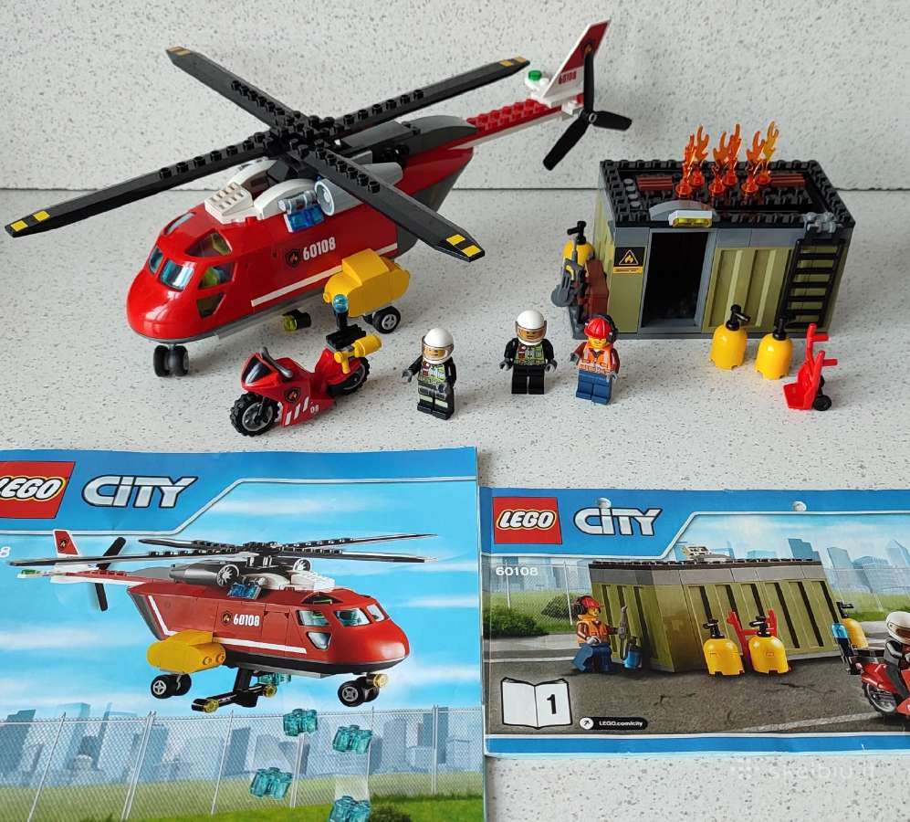 Lego City60108 Ugniagesių greitojo reagavimo būrys