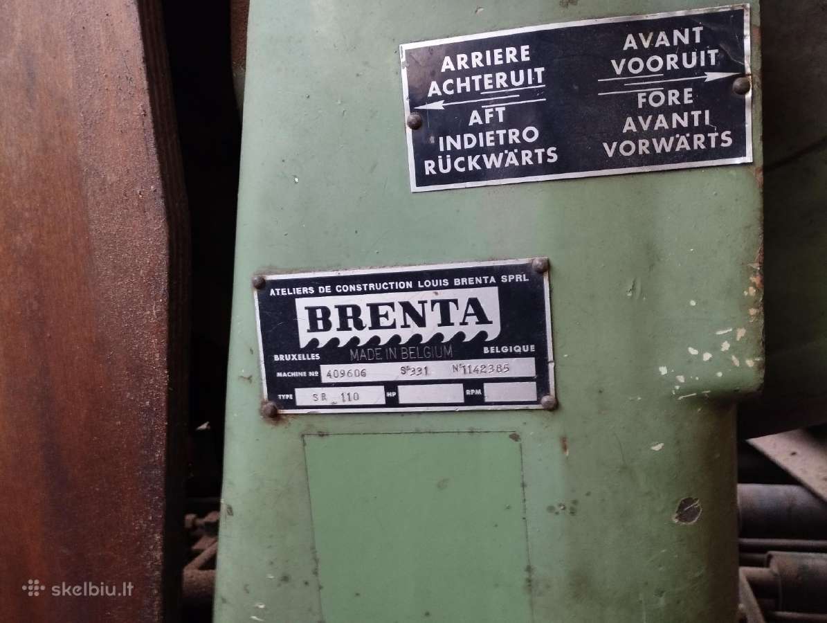 Plačiajuostės Išpjaustimo staklės Brenta Sr110 - nuotraukos Nr. 7