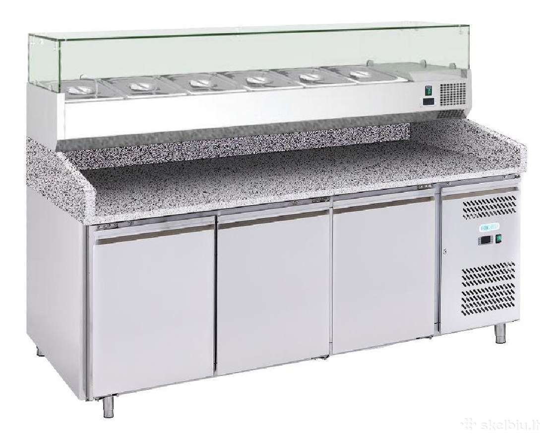 Picų gamybos stalas su ingredientu vitrina Akcija