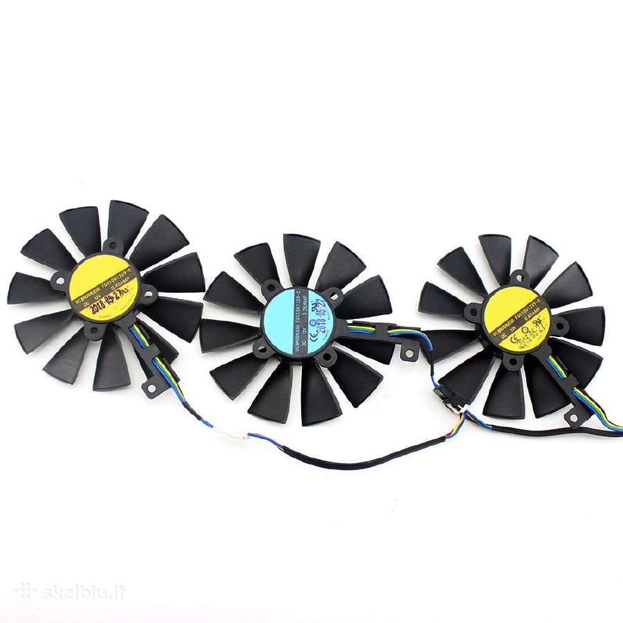 Gpu ventiliatoriai Gtx1070 1080 Rx5700 6700 Rx580 - nuotraukos Nr. 2