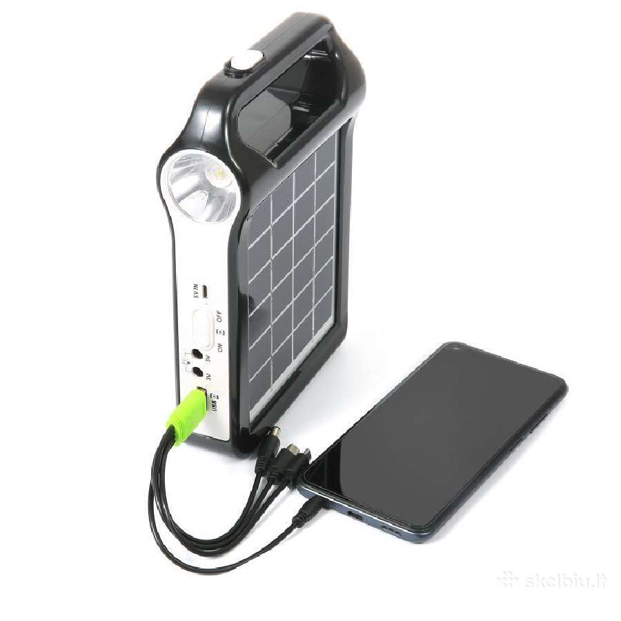 Nešiojama saulės baterija Powerbank 5000mah - nuotraukos Nr. 2