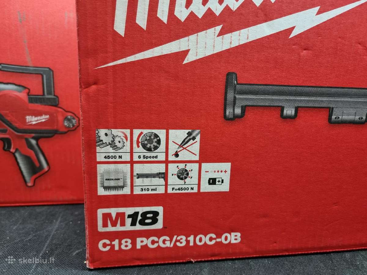 Akumuliatorinis silikono pistoletas Milwaukee C18 - nuotraukos Nr. 6